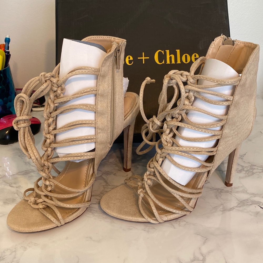 Nude Street Strappy Pumps